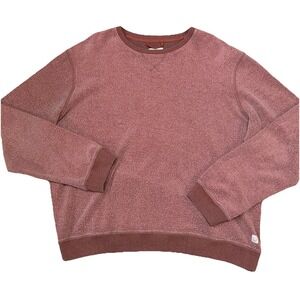 Marine Layer Sweatshirt Mens 2XL Norfolk Fleece Out Crew Salmon Pullover Casual